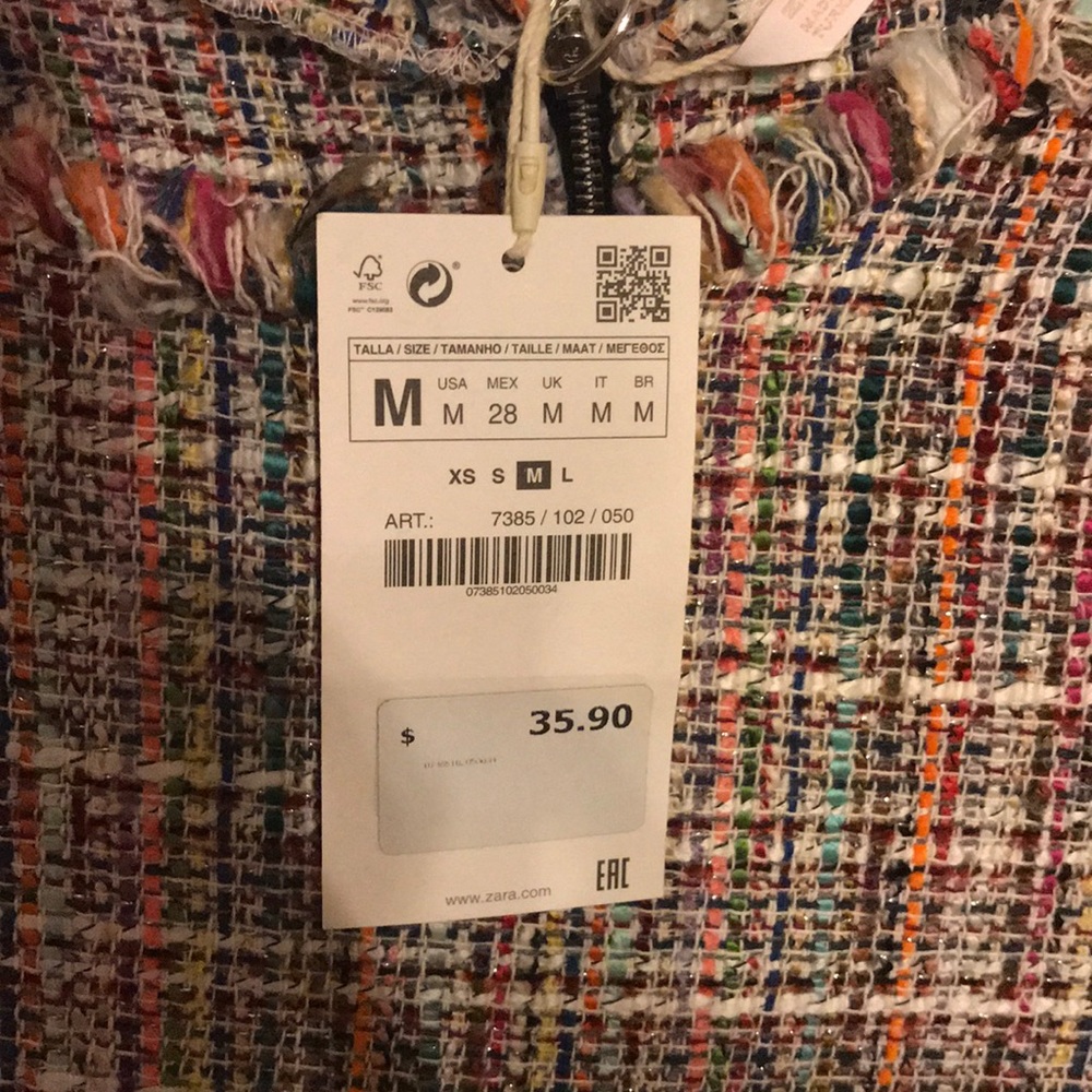 Zara Multicolored Knit Top - Picture 3 of 4